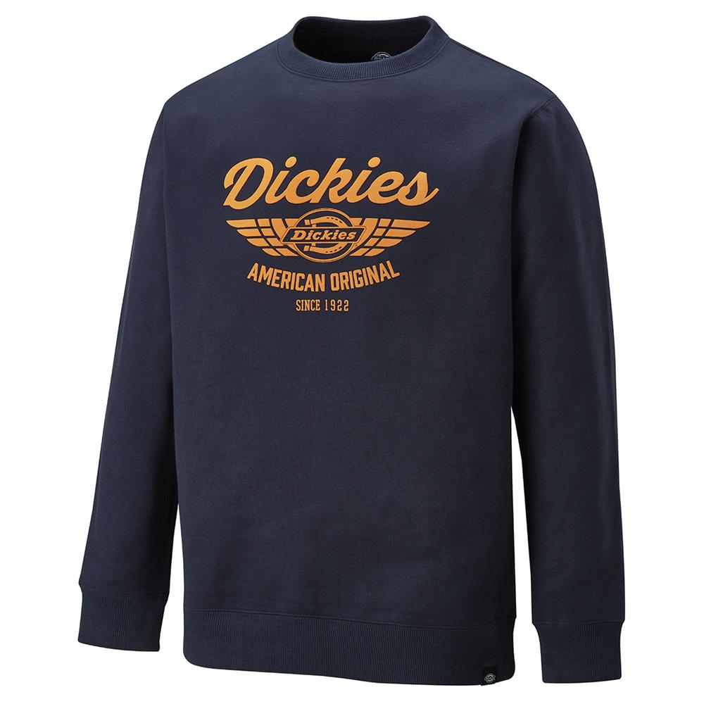 Dickies DT3002 Everett Crew Sweatshirt Black/Lime