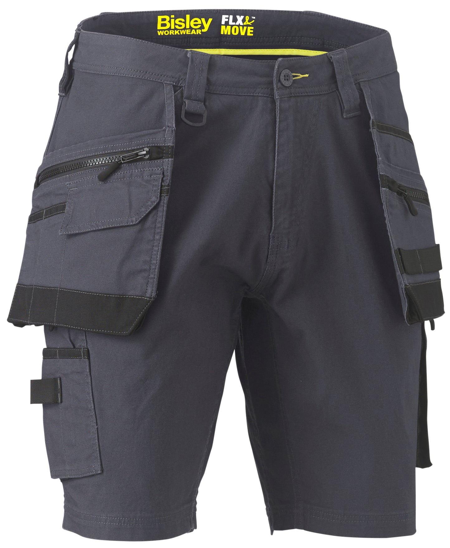 Bisley FLX & MOVE™ Stretch Utility Holster Pocket Shorts Grey UKSHC1336