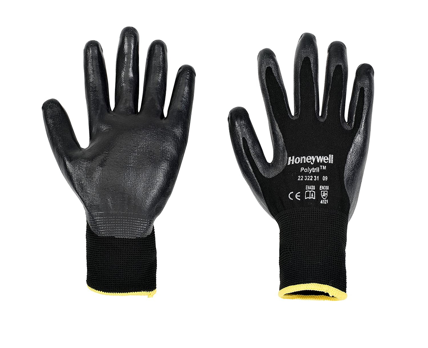Honeywell Polytril Work Safety Gloves Black