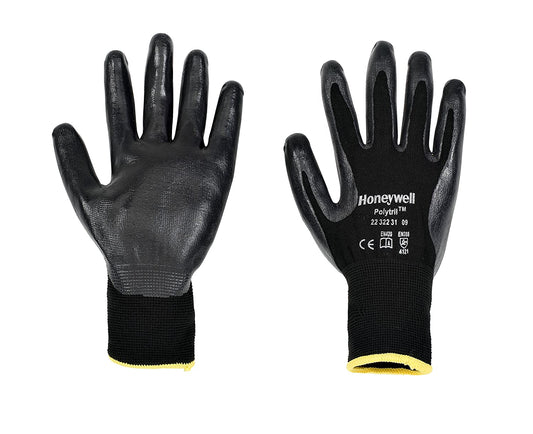Honeywell Polytril Work Safety Gloves Black