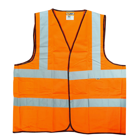 Hi Vis High Visibility Waistcoat Orange Site Safety PPE Hi Viz