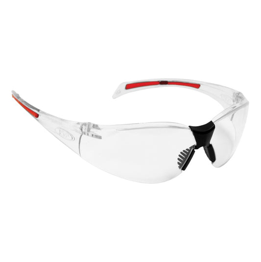 JSP Stealth 8000 Clear Safety Specs Clear/Red