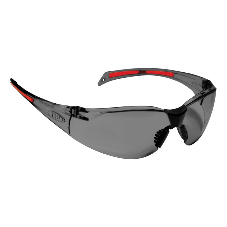 JSP Stealth 8000 Smoke Safety Glasses Black/Red