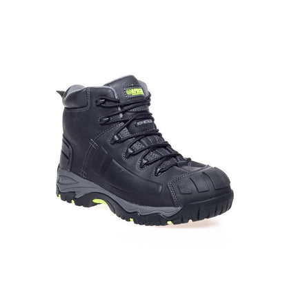 Apache Mercury Safety Work Boots Black Leather S3 SRC Waterproof Scuff Cap 3-13