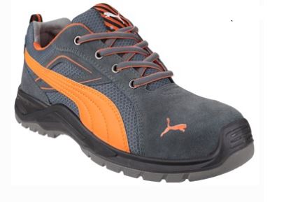 Puma Omni Flash Orange/Grey Safety Trainer - S1P SRC - Sizes 7.5 - 12