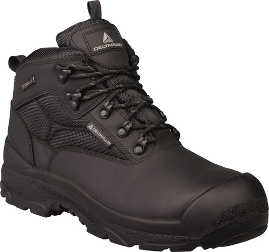 Delta Plus Samy Waterproof Safety Work Boots Black S3 SRC Scuff Cap Toe & Mid