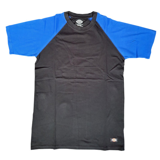 Dickies SH2007 Contrast T-Shirt Black/Royal Blue