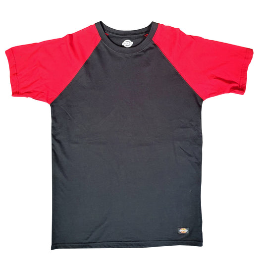 Dickies SH2007 Contrast T-Shirt Black/Red
