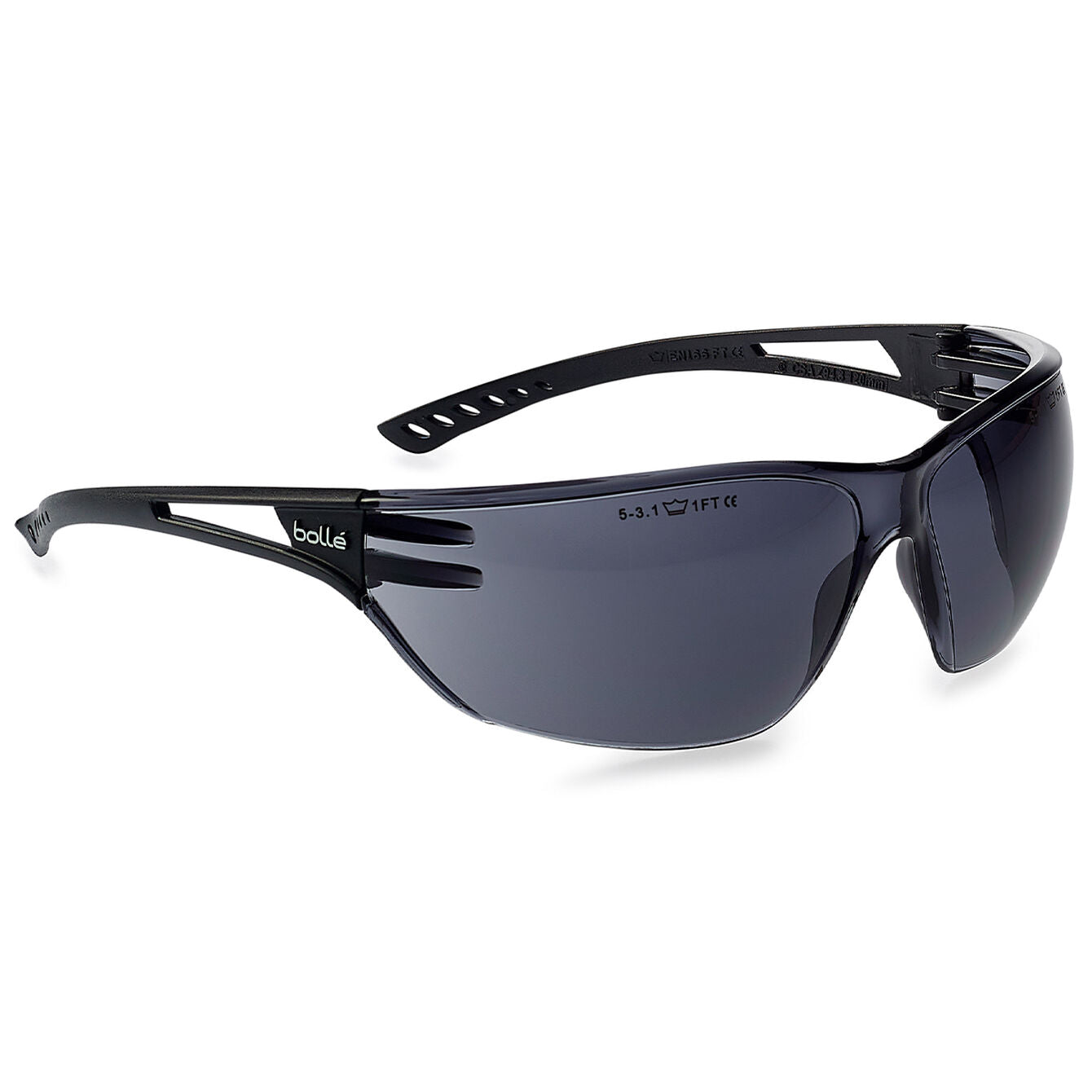 Bolle Slam Safety Glasses Specs Smoke Lens EN166